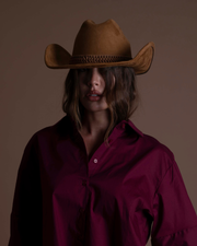 RITA cappello texano tabacco