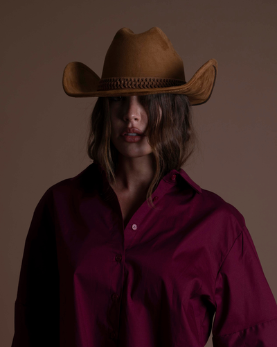 RITA cappello texano tabacco