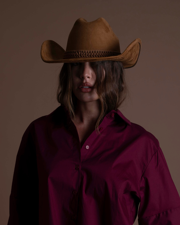 RITA cappello texano tabacco