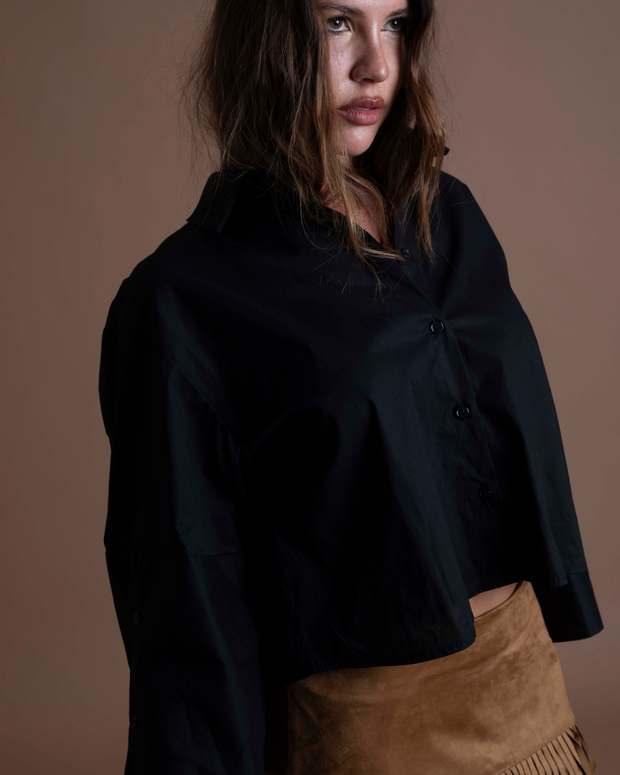 DIDI camicia nera crop