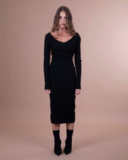 VERA dress in maglia a costine