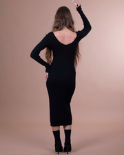 VERA dress in maglia a costine