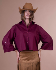 DIDI camicia burgundy crop
