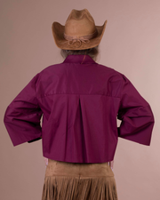 DIDI camicia burgundy crop