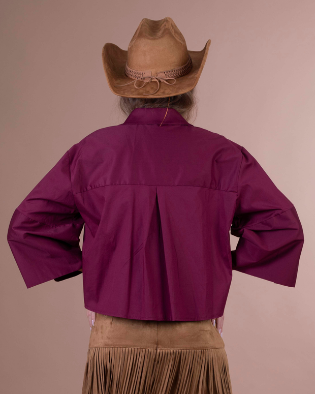 DIDI camicia burgundy crop
